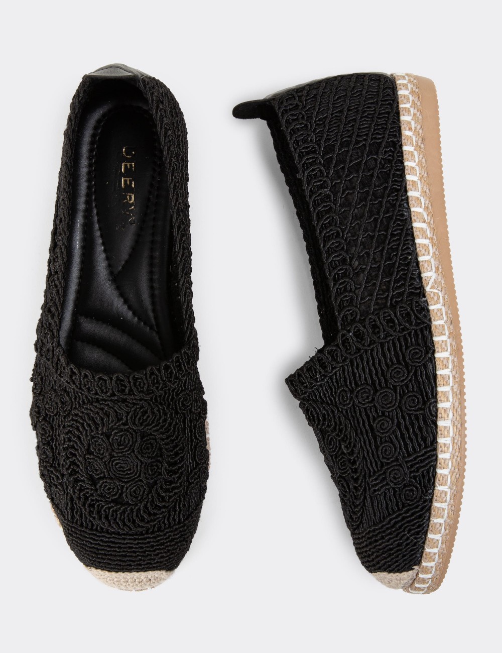 Black Espadrilles - K0218ZSYHC01