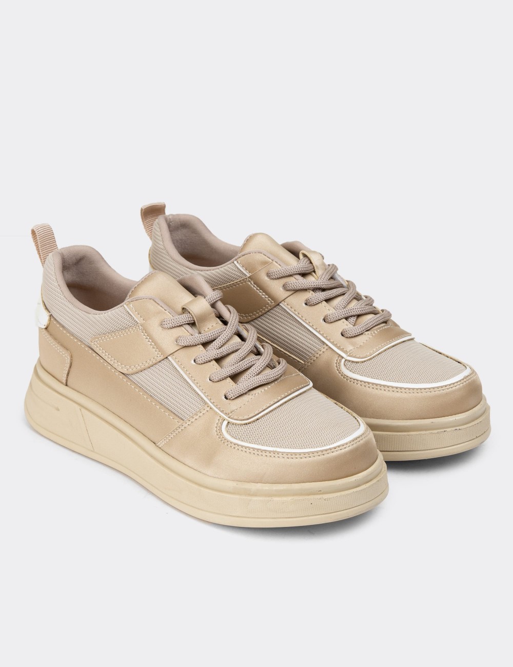 Beige Sneakers - K0339ZBEJC01