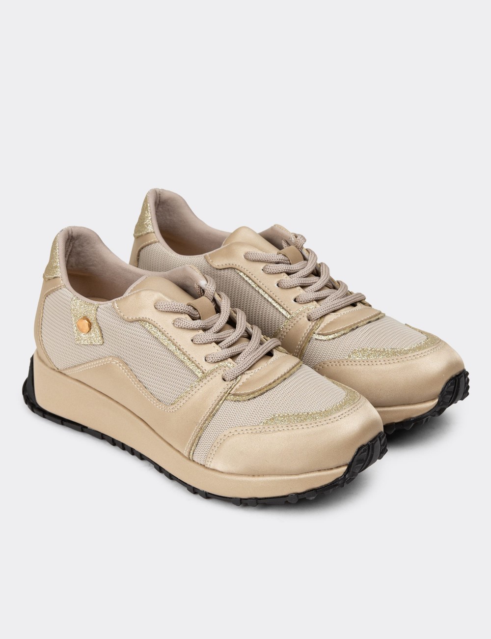 Beige Sneakers - K0371ZBEJC01