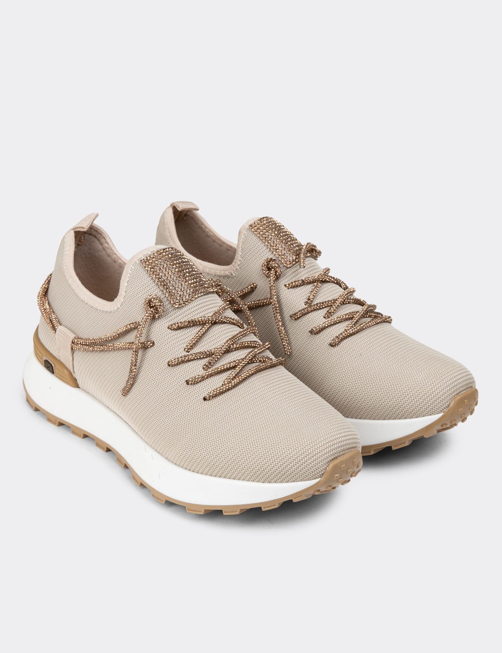 Beige Sneakers - K0373ZBEJC01