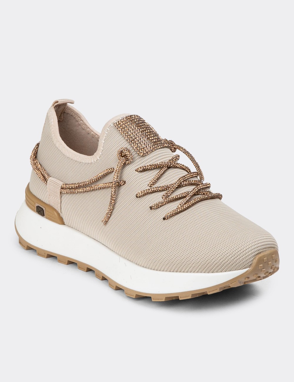 Beige Sneakers - K0373ZBEJC01