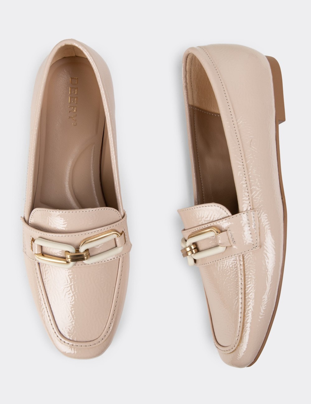 Beige Patent Moccasin - K0501ZBEJC01