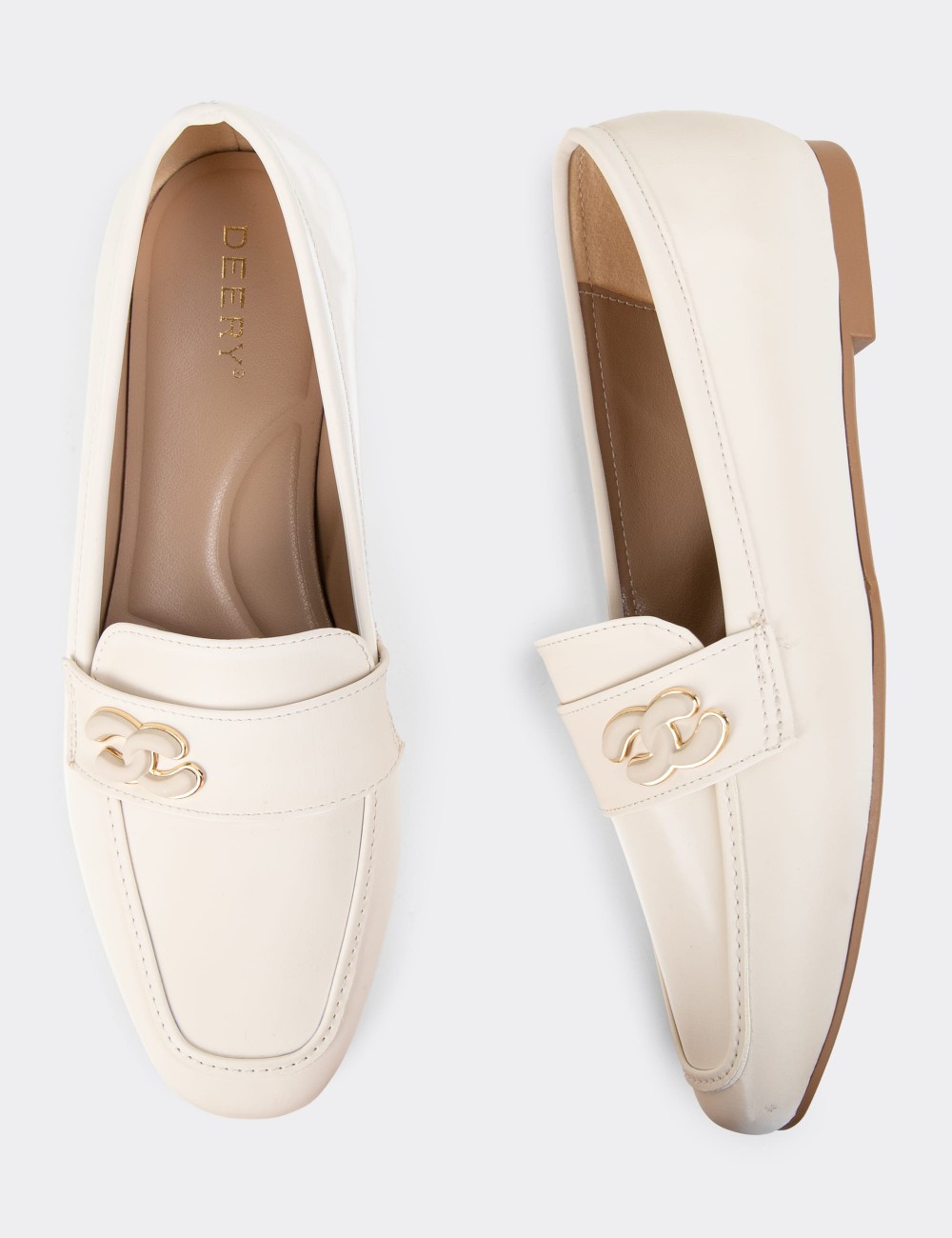 Beige Loafers - K0505ZBEJC01