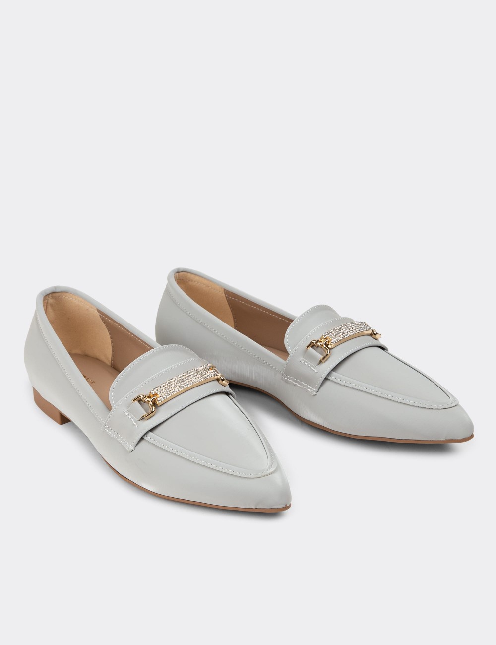 Silver Loafers - K0552ZGMSC01