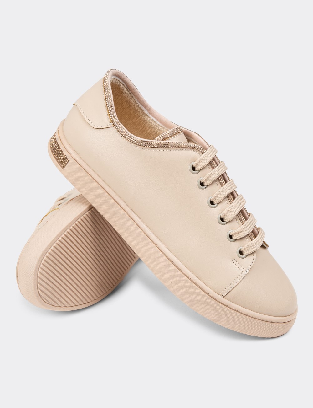 Beige Sneakers - K0600ZBEJC01