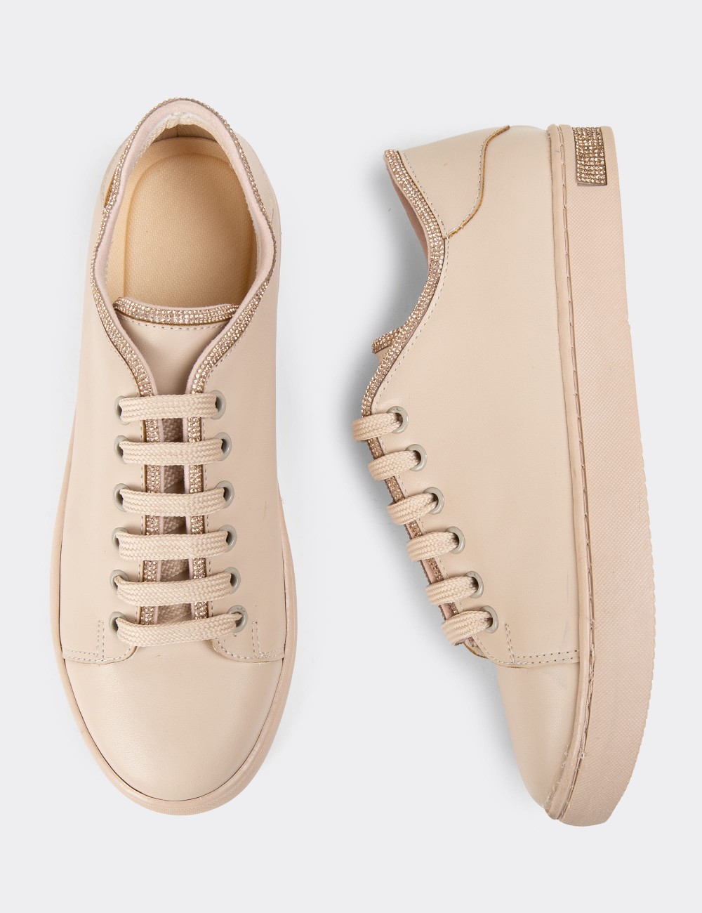 Beige Sneakers - K0600ZBEJC01