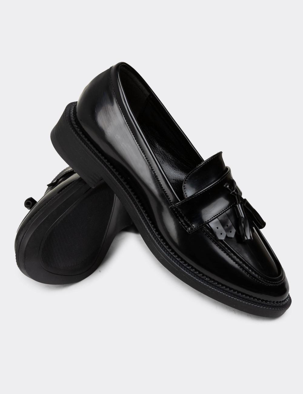 Black Loafers - K0907ZSYHC01