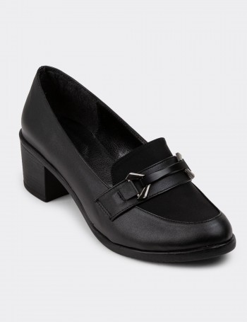 Black Lace-up Shoes - K1004ZSYHC01
