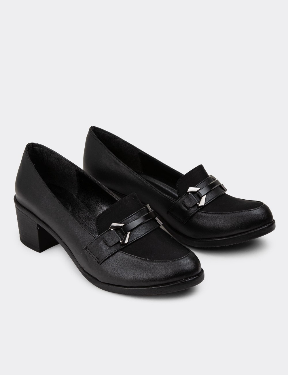 Black Lace-up Shoes - K1004ZSYHC01