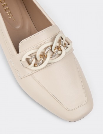 Cream Loafers - K1207ZKREC02