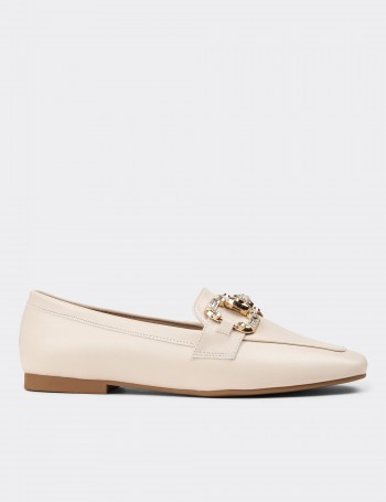 Beige Loafers - K1217ZBEJC01