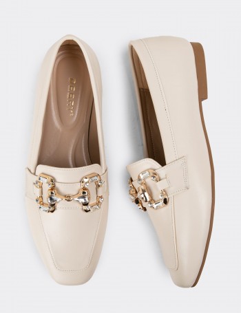 Beige Loafers - K1217ZBEJC01