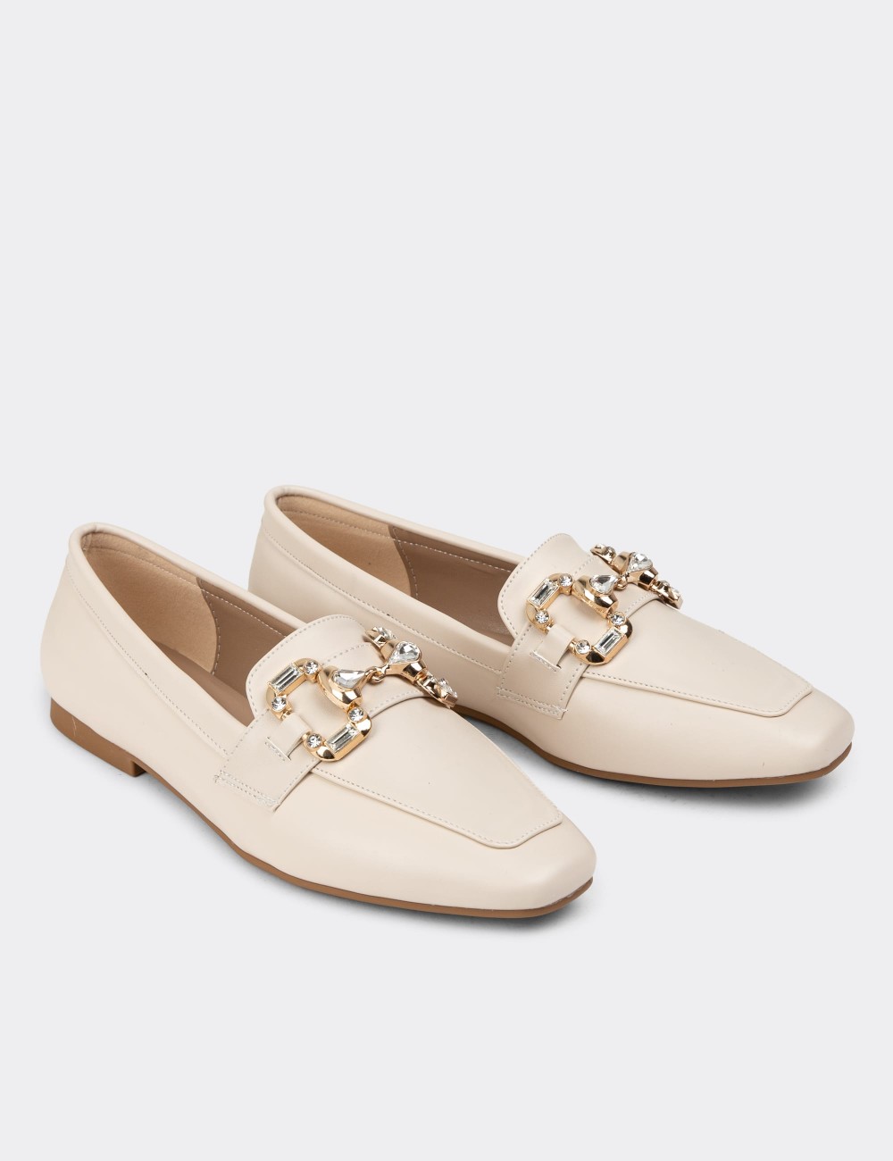 Beige Loafers - K1217ZBEJC01