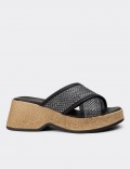 Women's Black Mule