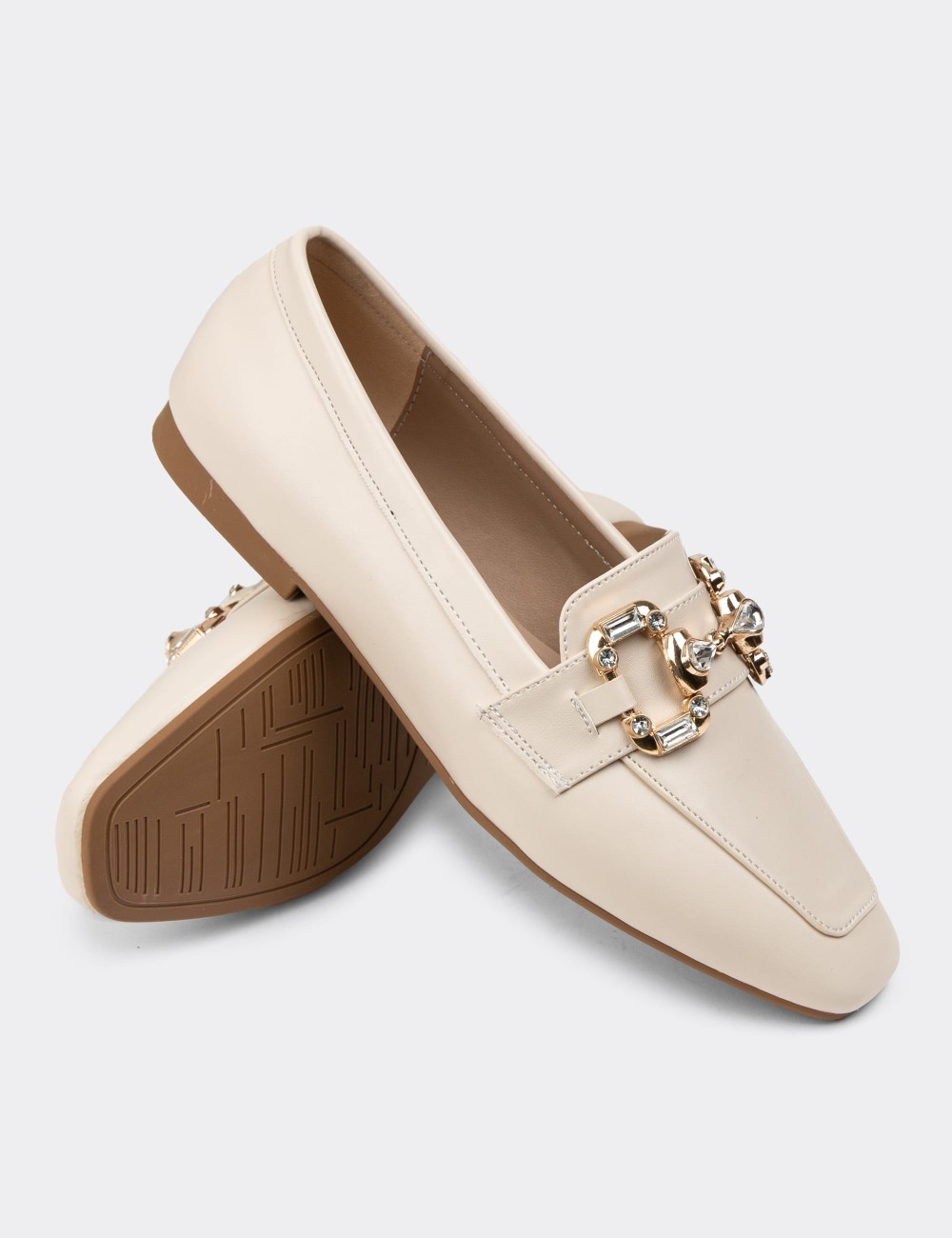 Beige Loafers - K1217ZBEJC01