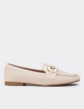 Beige Loafers