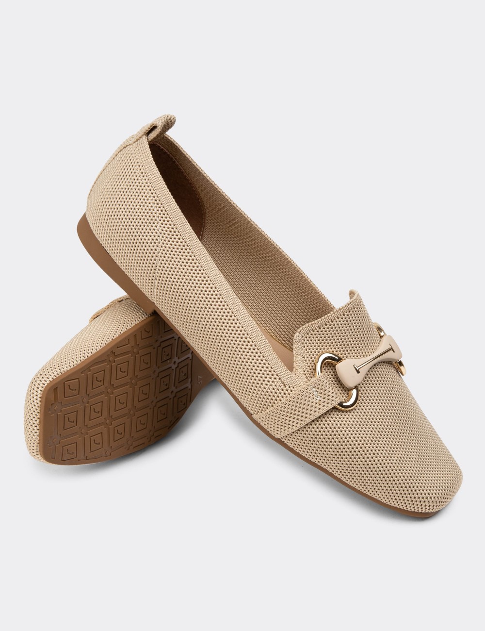 Beige Loafers - K2347ZBEJC01