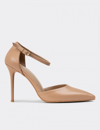 Sandstone Leather Pumps - P2091ZVZNM01