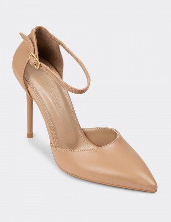 Sandstone Leather Pumps - P2091ZVZNM01