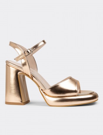 Gold Pumps - S0128ZALTM01