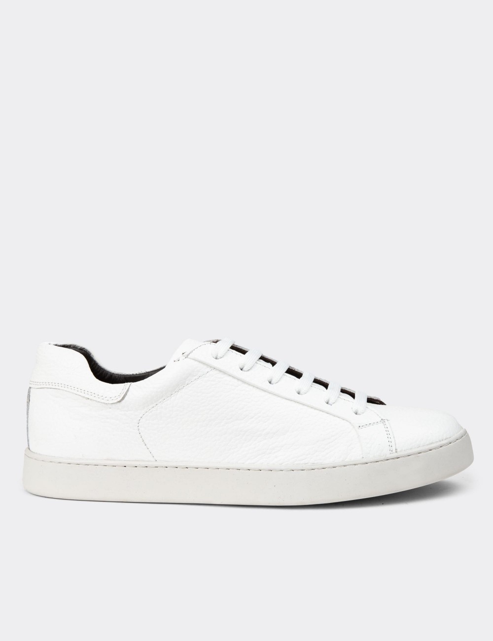 White Leather Sneakers - 01955MBYZC01