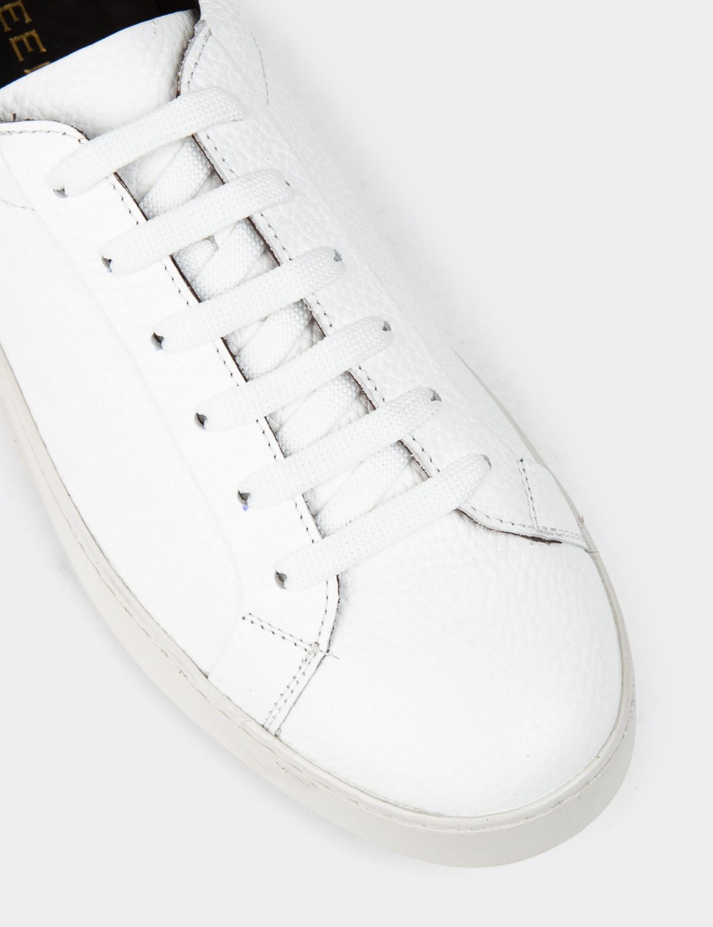 White Leather Sneakers - 01955MBYZC01