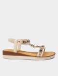 Beige Sandals