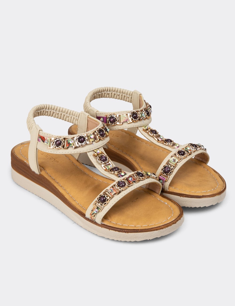 Beige Sandals - K8005ZBEJC01