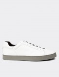 White Leather Sneakers