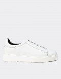 White Leather Sneakers