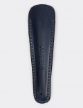 Navy Leather Shoehorn with Stainless Steel