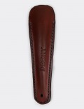 Burgundy Leather Shoehorn with Stainless Steel