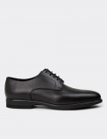 Men's Black Leather Dress Shoes