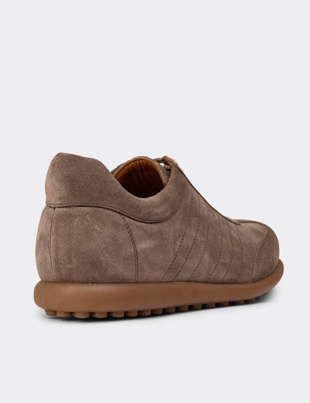 Men's Sandstone Suede Leather Lace-up Footwear - 01826MVZNC03