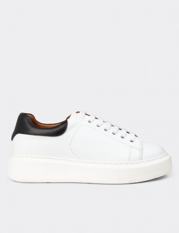 Women’s White Leather Sneakers