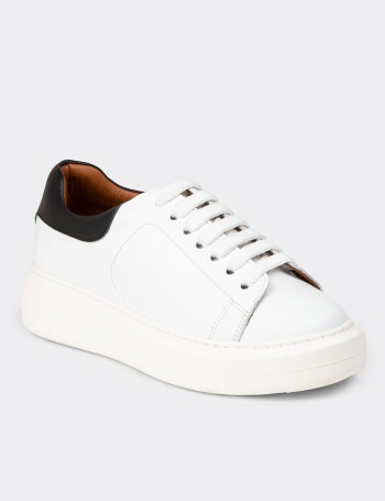 Women’s White Leather Sneakers