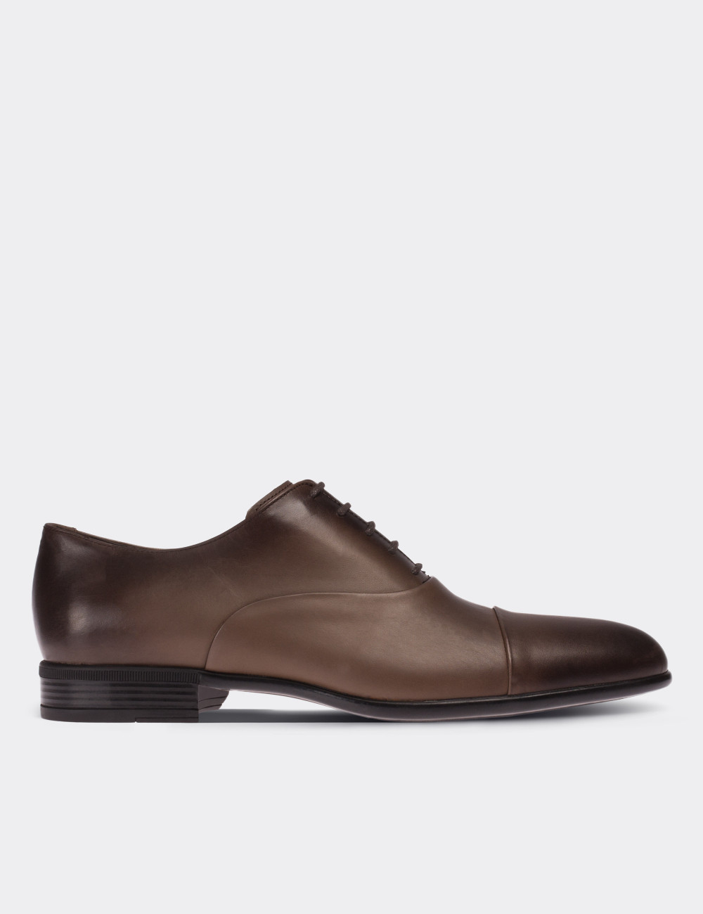 Sandstone  Leather Classic Shoes - 01026MVZNC01