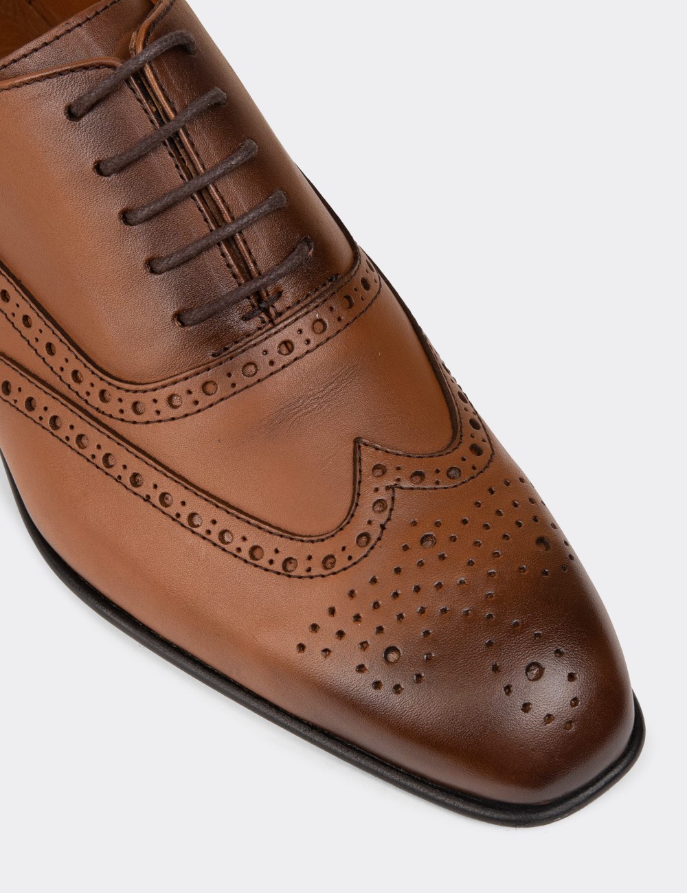 Men's Tan Leather Timeless Shoes - 01785MTBAK02