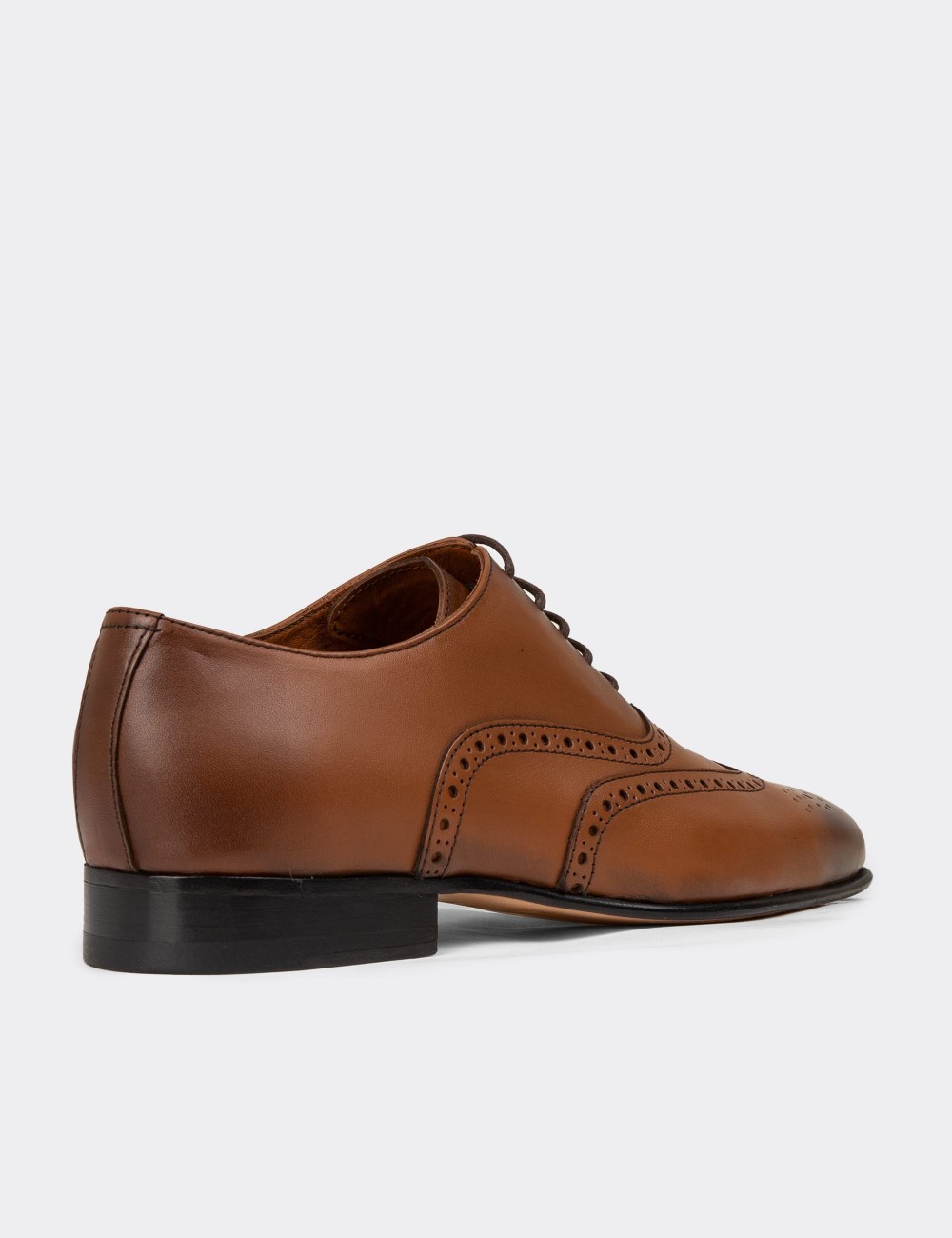 Men's Tan Leather Timeless Shoes - 01785MTBAK02