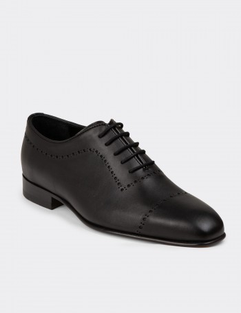 Men's Classic Black Leather Shoes