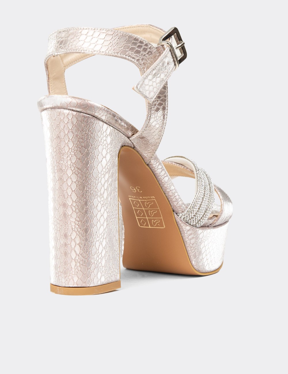 Women's Gold High Heels - K2026ZROSM01
