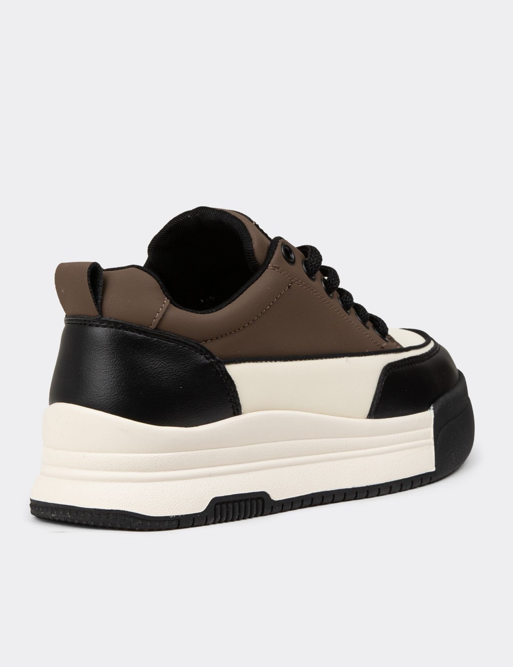Women's Brown Sneakers - 25301ZKHVC01