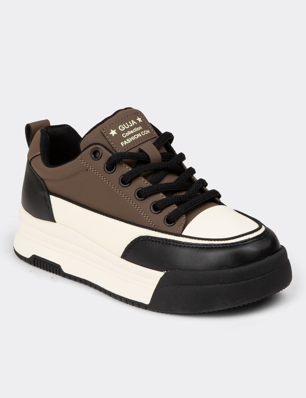 Women's Brown Sneakers - 25301ZKHVC01