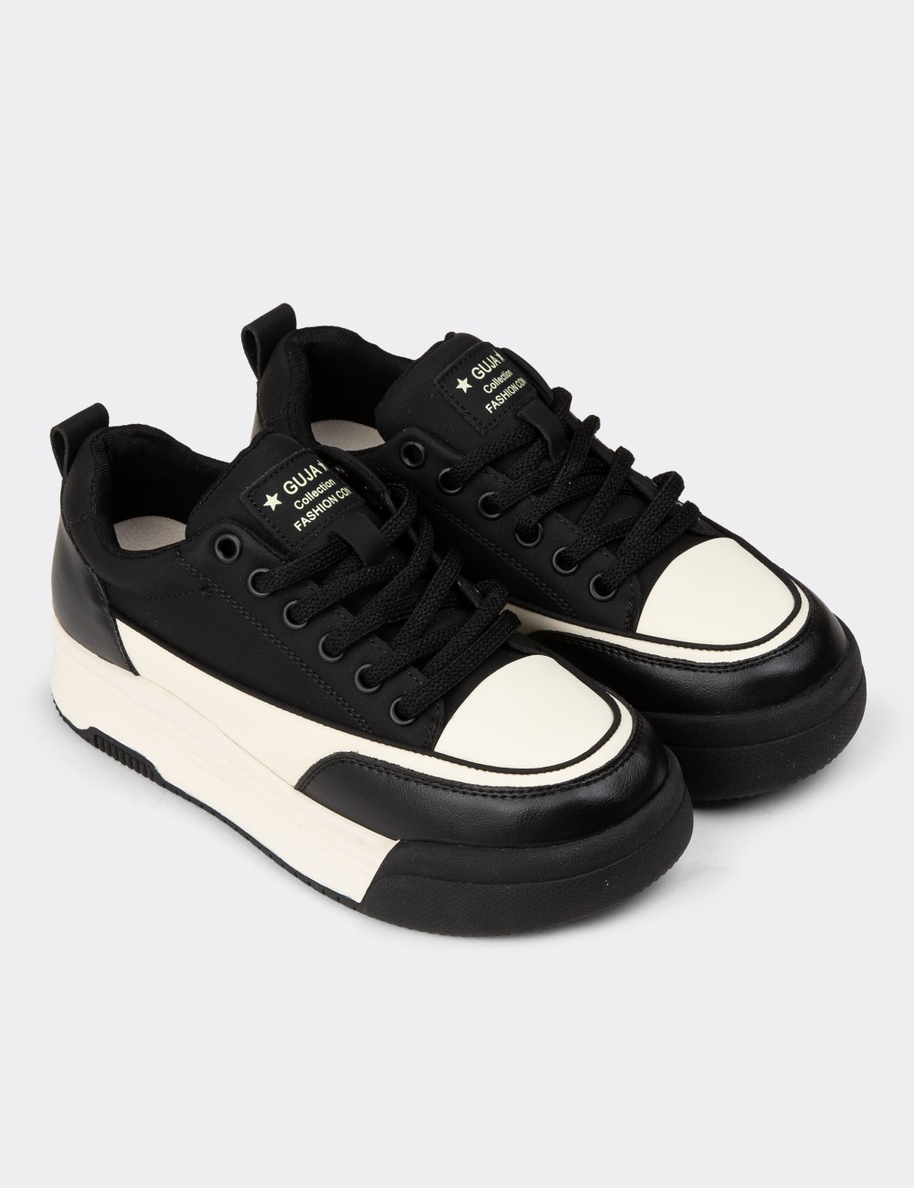 Women's Black Sneakers - 25301ZSYHC01
