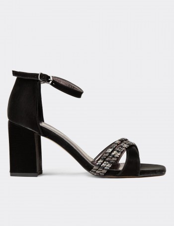 Women's Black High Heels - K0032ZSYHM01