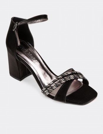 Women's Black High Heels - K0032ZSYHM01