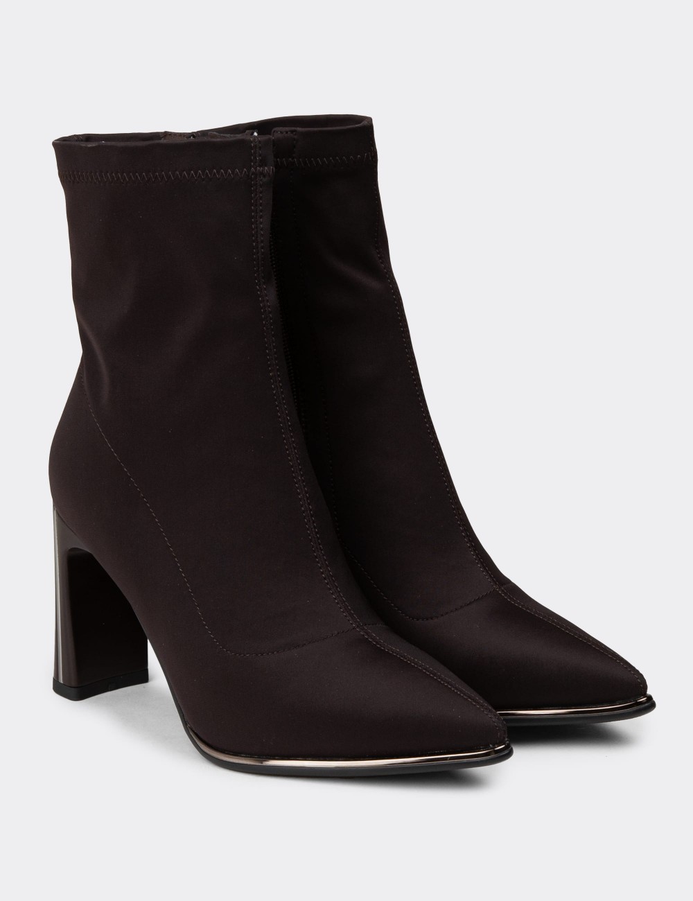 Women’s Brown Stretch Boots - K2516ZKHVC01