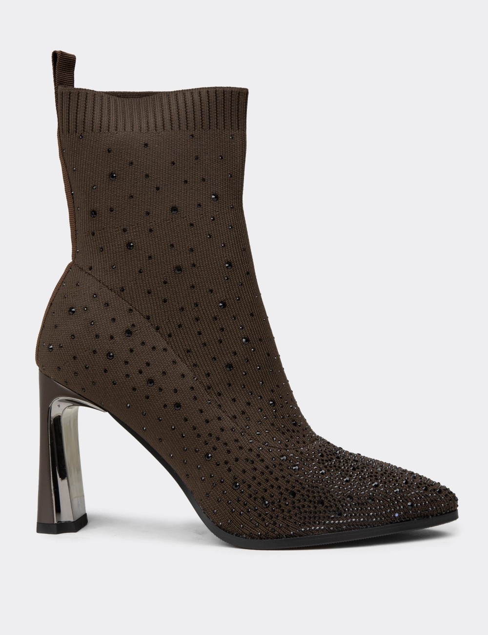 Women’s Stretch Brown Boots - K2514ZKHVC01