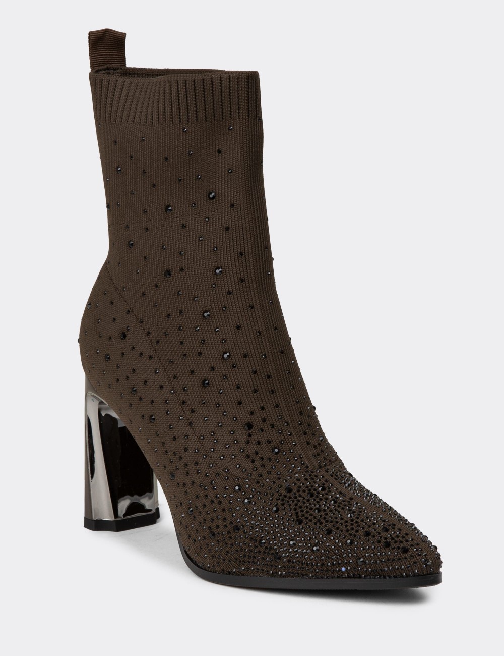 Women’s Stretch Brown Boots - K2514ZKHVC01