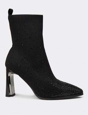 Women's Stretch Black Boots
